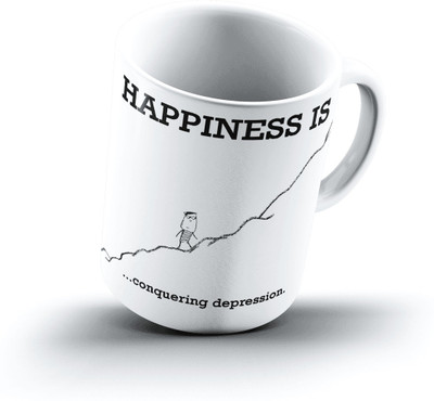 

Ucard Happiness Is1092 Bone China, Ceramic, Porcelain Mug(325 ml)