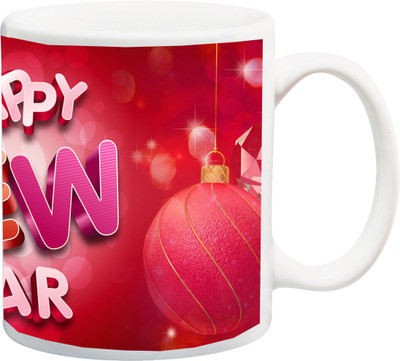 

ME&YOU Gift for New Year Mother/Father/Brother/Sister/Wife/Husband/Girlfriend/Boyfriend/Friend;Happy N Y 2017 printed Ceramic Mug(325 ml), Multicolor