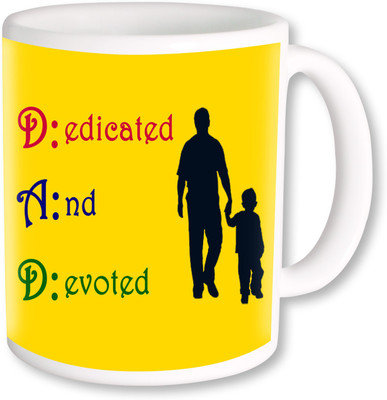 

PhotogiftsIndai Happy Father's Day 113 Ceramic Mug(325 ml), Multicolor