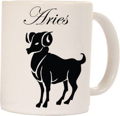 Smileonline Zodiac Coffee - Aries Ceramic Mug available at flipkart for Rs.270