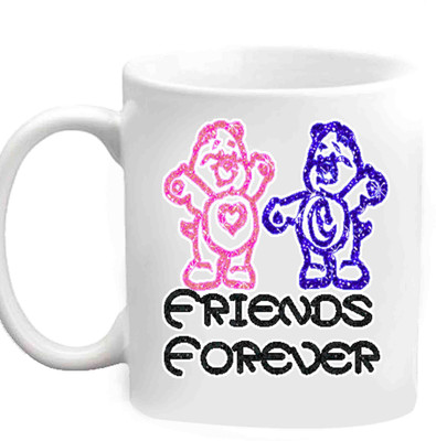 

Raj Laxmi Friends 4ever White Ceramic Mug(350 ml)