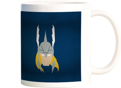 

Rangeele Inkers Thor Minimal Ceramic Mug(300 ml), Multicolor
