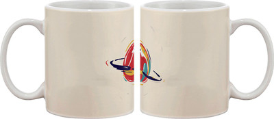

Artifa Colourful Planet Revolving Porcelain, Ceramic Mug(350 ml), Multicolor