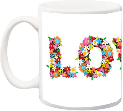

ME&YOU Gift for Husband/Wife/Girlfriend/Boyfriend/Lover;"Special Beautiful LOve Rose HD printed Ceramic Mug(325 ml), Multicolor