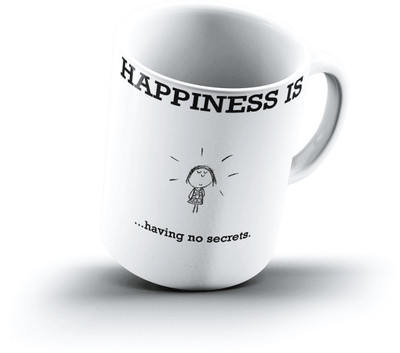 

Ucard Happiness Is1127 Bone China, Ceramic, Porcelain Mug(325 ml)