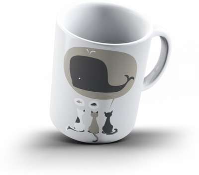 

Ucard Dream Big309 Bone China, Ceramic, Porcelain Mug(325 ml), Multicolor