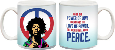 

Posterboy Jimi Hendrix- Peace Ceramic Mug(350 ml), Multicolor