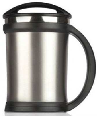 

Veepee power plus vaccumised travel Stainless Steel Mug(450 ml), Black