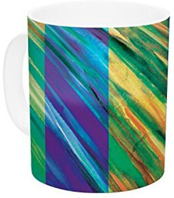 

Kess InHouse InHouse Theresa Giolzetti Set Stripes II Ceramic Coffee, 11 oz, Multicolor Ceramic Mug(60 ml)