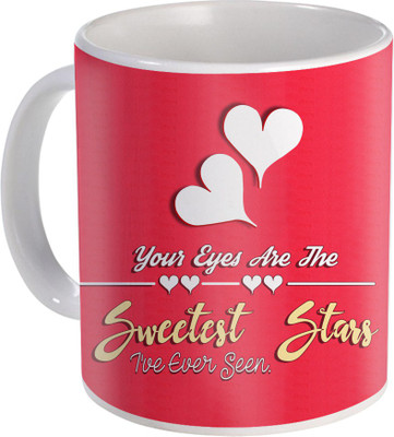 

SKY TRENDS Can't Help Falling in Love mug Best Gift for Valentine's Day, Her, Girlfriend,boy friend,husband, Wife,Birthday, Anniversary,Christmas or Any Holidays Design 016 Ceramic Mug(320 ml), Blue;white