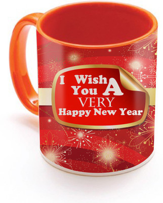 

SKY TRENDS New Year & Christmas Gift For Boyfriend Girlfriend Husband Wife Design COD023 Ceramic Mug(325 ml), Multicolor