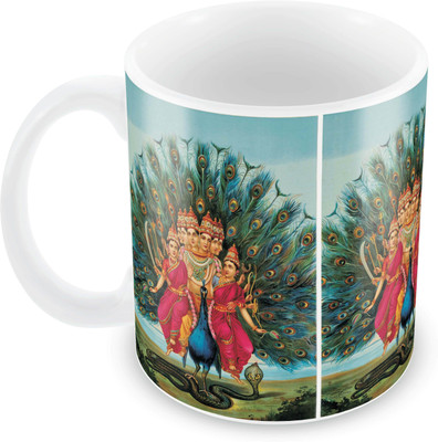 

Posterboy Murugan Ceramic Mug(350 ml), Multicolor