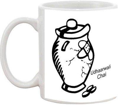

Tia Creation Udhar Wali Chai - 1031 Ceramic Mug(330 ml)