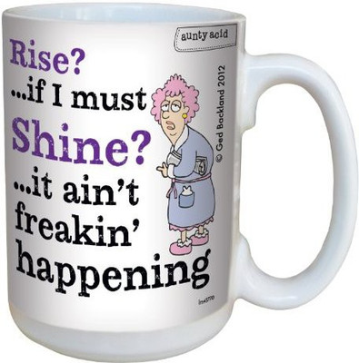 

Tree-Free Greetings Greetings lm43770 Hilarious Aunty Acid Shine by The Backland Studio Ceramic, 15-Ounce Ceramic Mug(60 ml), Multicolor