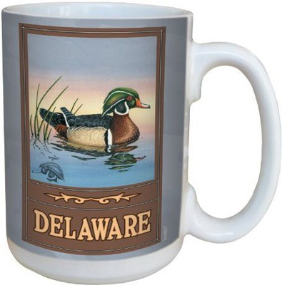 

Tree-Free Greetings Greetings lm43017 Scenic Delaware Wood Duck by David Bartholet Ceramic with Full-Sized Handle, 15-Ounce, Multicolored Ceramic Mug(60 ml), Multicolor