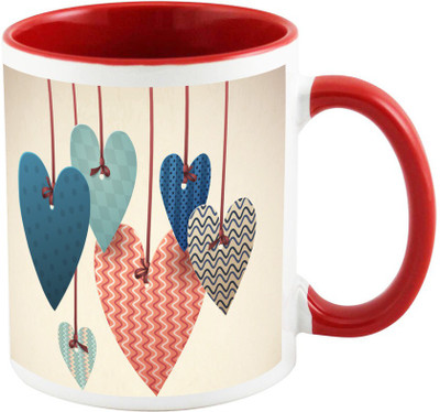

AllUPrints Symbol Of Love Red Ceramic Mug(325 ml)