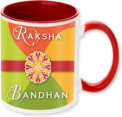 

PhotogiftsIndia Happy Raksha Bandhan 009 Ceramic Mug(325 ml), Multicolor