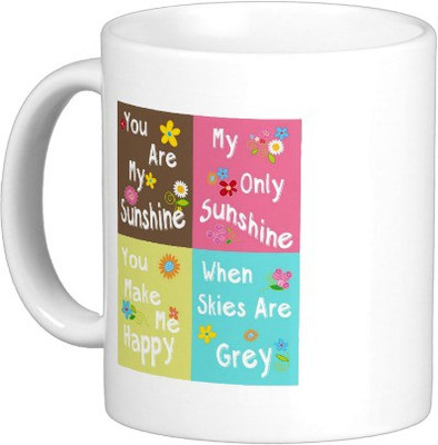 

Exoctic Silver MUG126 Ceramic Mug(250 ml), White