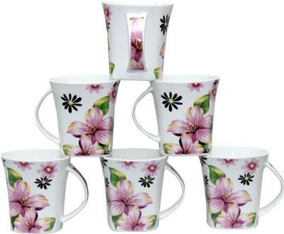 

Pearl Pink-90 Bone China(Pink, Pack of 6)