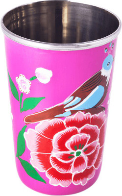 

Chumbak Bird Large Stainless Steel Mug(500 ml), Pink