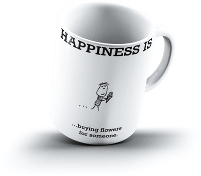 

Ucard Happiness Is2240 Bone China, Ceramic, Porcelain Mug(325 ml)