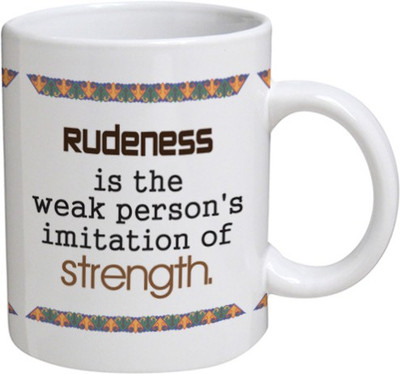 

Disginer Cases Strength - MyBestow White Plain Coffee Ceramic Ceramic Mug(320 ml), Multicolor