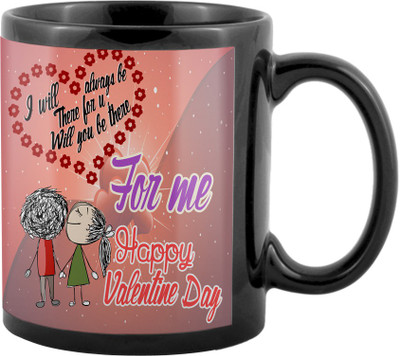 

SKY TRENDS Valentine Gifts For Special Girlfriend,Boyfriend,Wife,Husband,design 21 Ceramic Mug(325 ml), Black