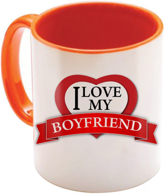 

SKY TRENDS Wonderful & Best Valentine Orange Gift For GirlFriend,Boyfriend,Husband,Wife,Friend Design Cod 151 Ceramic Mug(325 ml)