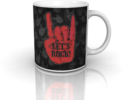

Seven Rays Lets Rock Ceramic Mug(250 ml)