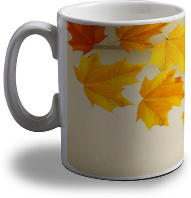 

Artifa Autumn Leaves Amg1194 Porcelain, Ceramic Mug(350 ml), Multicolor
