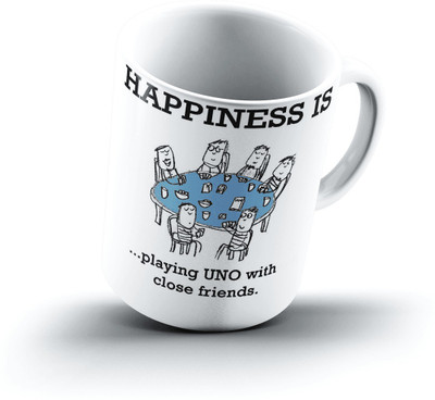 

Ucard Happiness Is1211 Bone China, Ceramic, Porcelain Mug(325 ml)