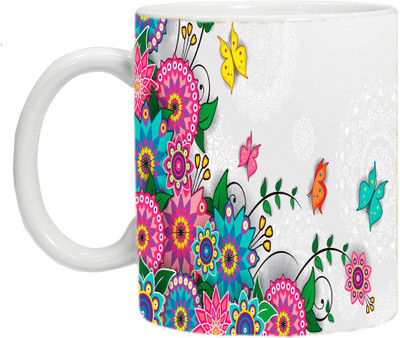 

mahis fashion flower 13 Ceramic Mug(250 ml), Multicolor