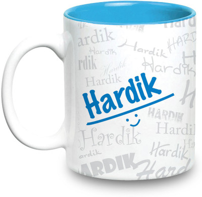 

Hot Muggs Me Graffiti - Hardik Ceramic Mug(350 ml)