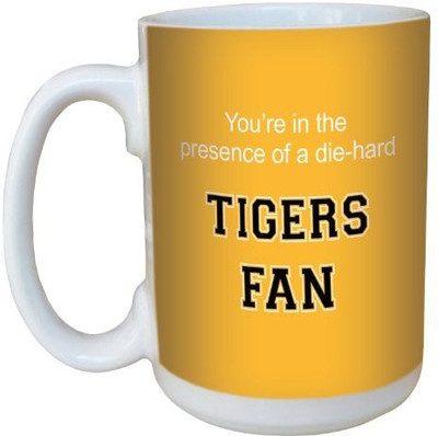 

Tree-Free Greetings Greetings lm44583 Tigers College Football Fan Ceramic with Full-Sized Handle, 15-Ounce Ceramic Mug(60 ml), Multicolor