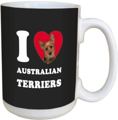 

Tree Free Free Greetings LM44999 I Heart Australian Terriers Ceramic with Full-Sized Handle, 15-Ounce, Tan and Black Ceramic Mug(60 ml), Multicolor