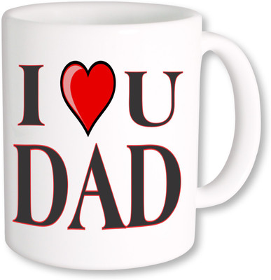 

PhotogiftsIndia i love u dad Ceramic Mug(325 ml), Multicolor