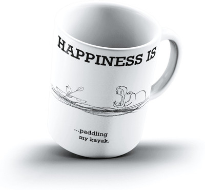 

Ucard Happiness Is1720 Bone China, Ceramic, Porcelain Mug(325 ml)