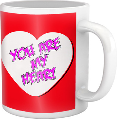 28% OFF on TIED RIBBONS You Are My Heart Coffee Ceramic Coffee Mug(350 ml) 28% OFF on TIED RIBBONS You Are My Heart Coffee Ceramic Coffee Mug(350 ml)
