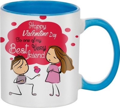 

SKY TRENDS Beautiful Special and Best Happy Valentine Gifts for Boyfriend Girlfriend Fiance Wife Husband Friends Birthday Anniversary017 Ceramic Mug(325 ml), Blue