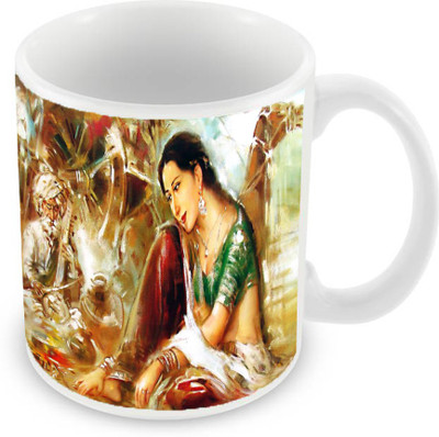 Sleep Nature's SN-MG-269 Ceramic Mug(350 ml), Multicolor
