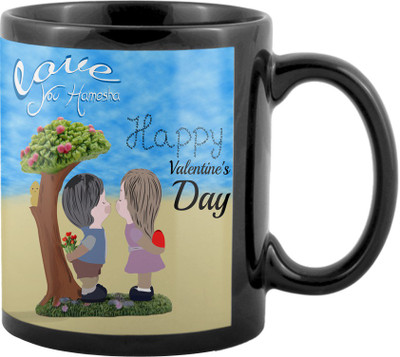 

SKY TRENDS Valentine Gifts For Special Girlfriend,Boyfriend,Wife,Husband,design 15 Ceramic Mug(325 ml), Black