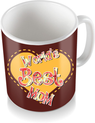 

SKY TRENDS World Best Mom Gifts For Mother's Day Ceramic Coffee Ceramic Mug(3.2 ml), White