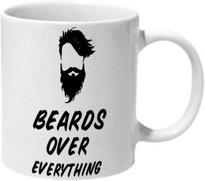 

Mooch Wale Beards Over Everything Ceramic Mug(325 ml), Multicolor