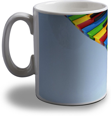 

Artifa Colors Piano Porcelain, Ceramic Mug(350 ml), Multicolor