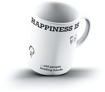 

Ucard Happiness Is1909 Bone China, Ceramic, Porcelain Mug(325 ml), Multicolor