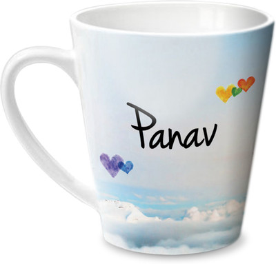 

Hot Muggs Simply Love You Panav Conical Ceramic Mug(350 ml)