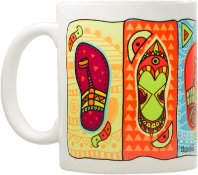 

Chumbak Jooti Ceramic Mug(300 ml), Multicolor