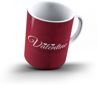 

Ucard Valentines Day Love674 Bone China, Ceramic, Porcelain Mug(325 ml), Multicolor