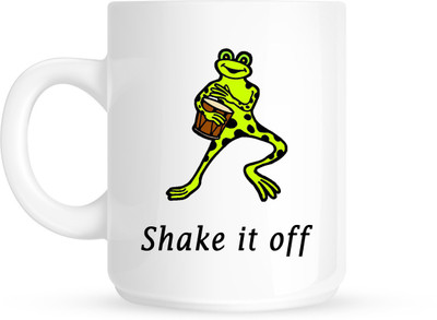 

HuppmeGift Shake It Off White Ceramic Mug(350 ml)