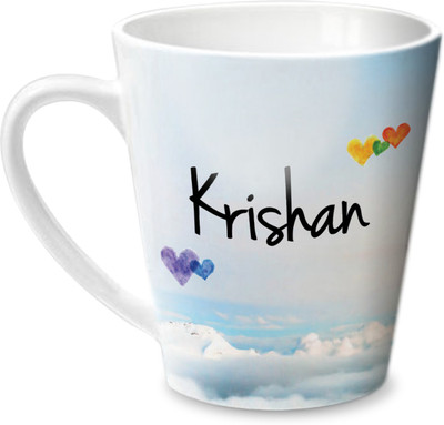 

Hot Muggs Simply Love You Krishan Conical Ceramic Mug(350 ml)